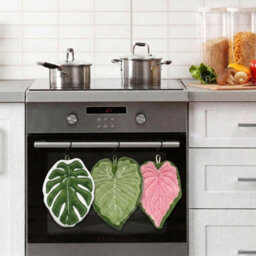 2 Pack Green Leaf Hand Towel Absorbent Super Soft And Fast Drying Hanging Kitchen Towels Leaf Funny Hand Towels For Bath Kitchen - thumbnail 6