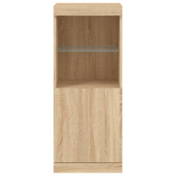 Berkfield Sideboard With Led Lights Sonoma Oak 41X37X100 Cm - thumbnail 6