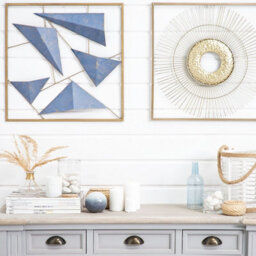 Beliani Sunburst Square Wall Decor Gold Metal Frame 50 X 50 Cm - Hand-Made Iron, Ready To Hang - thumbnail 2