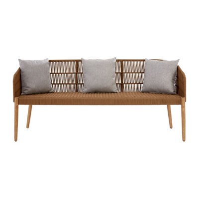 Orsina 3 Seat Grey Sofa, Improves Body Posture Bedroom Sofa, Built To Last Couch Sofa, Easy To Clean Lounge Sofa - image 1