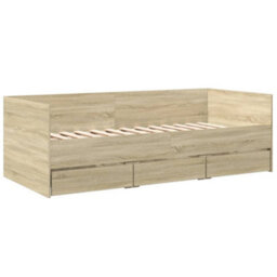 Walplus Daybed With Drawers Without Mattress Sonoma Oak 90X200 Cm - thumbnail 3
