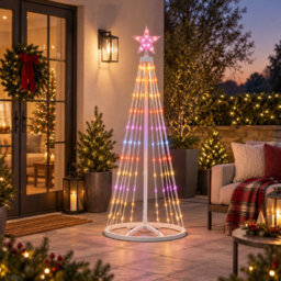 Pegdev 1.8M Rgb Led Christmas Star Tree Light 118 Leds With App & Controller - thumbnail 2