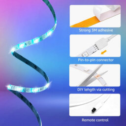 Aigostar 5M Smart Led Strip Lights, Wifi App Control Compatible With Alexa And Google Assistant - thumbnail 5