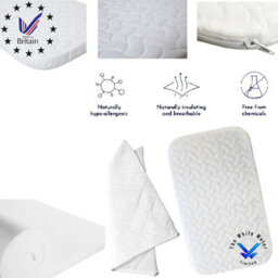TheWhiteWater Limited Baby Toddler Crib Mattress Sheet- 100% Pure Foam For Infants Newborn Bed - Crib-Mattress-90 X 50 X 5 Cm - thumbnail 7