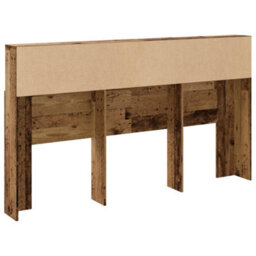 Berkfield Headboard Cabinet Old Wood 180X19X103.5 Cm Engineered Wood - thumbnail 6
