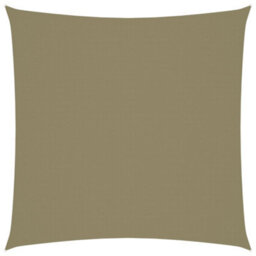 Berkfield Sunshade Sail Oxford Fabric Square 6X6 M Beige - thumbnail 1