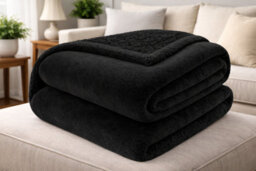 Lazzaro Super King Fleece Blanket For Sofa 290 Gsm Premium Brushed Microfiber Flannel Fluffy Warm Lightweight Solid Throw - thumbnail 1