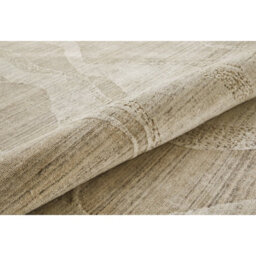 Beige Wool Abstract Luxurious Modern Easy To Clean Abstract Dining Room Bedroom And Living Room Rug -244Cm X 305Cm - thumbnail 2