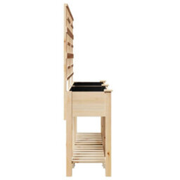 Berkfield Garden Planter Beige 161 X 46 X 152.5 Cm Solid Fir Wood - thumbnail 6