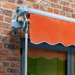 Primrose Awnings 3.5M X 2.5M Retractable Manual Terracotta Awning Outdoor Patio Canopy - thumbnail 2