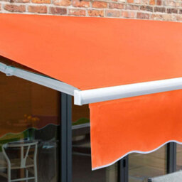 Primrose Awnings 3.5M X 2.5M Retractable Manual Terracotta Awning Outdoor Patio Canopy - thumbnail 7
