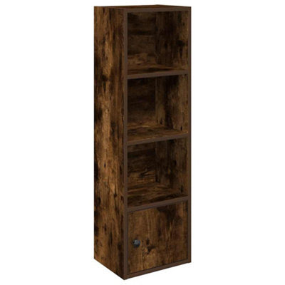 Berkfield Durable Bookcase Smoked Oak 31X24X102 Cm Engineered Wood - image 1