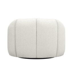 Where Saints Go Ltd Armchair Morrissey Accent Chair Ivory Boucle Swivel Lounge Chair 65.5Cm By Where Saints Go - thumbnail 5