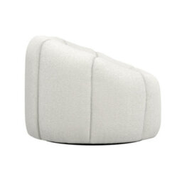 Where Saints Go Ltd Armchair Morrissey Accent Chair Ivory Boucle Swivel Lounge Chair 65.5Cm By Where Saints Go - thumbnail 4