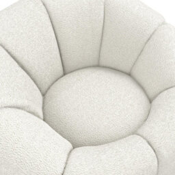 Where Saints Go Ltd Armchair Morrissey Accent Chair Ivory Boucle Swivel Lounge Chair 65.5Cm By Where Saints Go - thumbnail 7