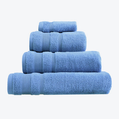 Allure Bath Fashions Luxury Zero Twist Egyptian Cotton Hand Towel - Cornish Blue - image 1