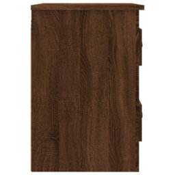 Berkfield Wall-Mounted Bedside Cabinet Brown Oak 41.5X36X53Cm - thumbnail 8