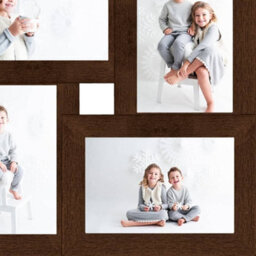 Berkfield Collage Photo Frame For 4X(13X18 Cm) Picture Dark Brown Mdf - thumbnail 5