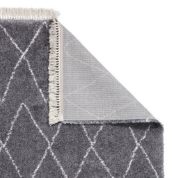Grey Rug, Chequered Kilim Modern Rug, 6mm Thickness Shaggy Moroccan Rug, Grey Rug For Bedroom, Diningroom-160Cm X 230Cm - thumbnail 5