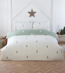 Rapport Home Fir Green Duvet Cover Set Single Bedding Set - thumbnail 2