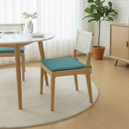 Foam Seat Pad With Ties Pack Of 4 Comfortable Chair Cushion For Dining, Kitchen Garden Seating Teal