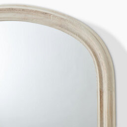 Furniturebox Uk Cecily Whitewash Wood Large 110X90 Overmantle Arch Mirror - thumbnail 6