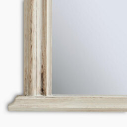 Furniturebox Uk Cecily Whitewash Wood Large 110X90 Overmantle Arch Mirror - thumbnail 7
