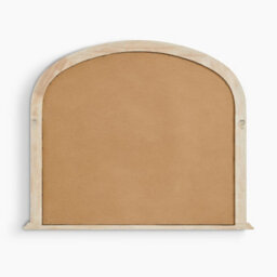 Furniturebox Uk Cecily Whitewash Wood Large 110X90 Overmantle Arch Mirror - thumbnail 5