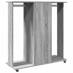 Vidaxl Wardrobe With Wheels Grey Sonoma 102X38X110 Cm Engineered Wood - thumbnail 6