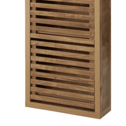 Home Source Luna 3-Door Tall Shoe Storage Hallway Cabinet - thumbnail 3