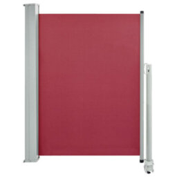 Berkfield Patio Retractable Side Awning 100X300 Cm Red - thumbnail 2