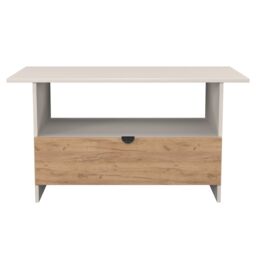 Varese Matt Kashmir Oak Effect 1 Drawer Non-Extendable Coffee Table (H)495mm (W)930mm (D)530mm - thumbnail 2