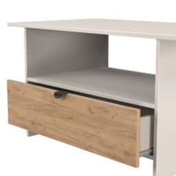 Varese Matt Kashmir Oak Effect 1 Drawer Non-Extendable Coffee Table (H)495mm (W)930mm (D)530mm - thumbnail 5
