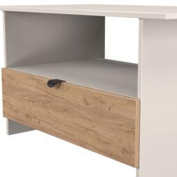 Varese Matt Kashmir Oak Effect 1 Drawer Non-Extendable Coffee Table (H)495mm (W)930mm (D)530mm - thumbnail 4