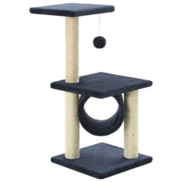 Walplus Cat Tree With Sisal Scratching Posts 65 Cm Dark Blue - thumbnail 3