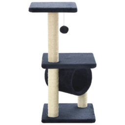 Walplus Cat Tree With Sisal Scratching Posts 65 Cm Dark Blue - thumbnail 4