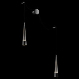 Luminosa Lighting Luminosa Maytoni Sintesi Modern 2 Light Wall Lamp Chrome 3000K - thumbnail 4
