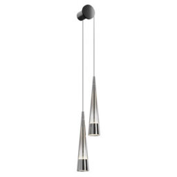 Luminosa Lighting Luminosa Maytoni Sintesi Modern 2 Light Wall Lamp Chrome 3000K - thumbnail 6