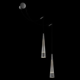 Luminosa Lighting Luminosa Maytoni Sintesi Modern 2 Light Wall Lamp Chrome 3000K - thumbnail 3