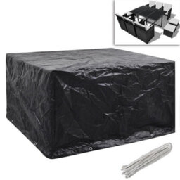 Walplus Outdoor Garden Furniture Covers 2Pcs 6 Person Poly Rattan 172X113Cm - thumbnail 2
