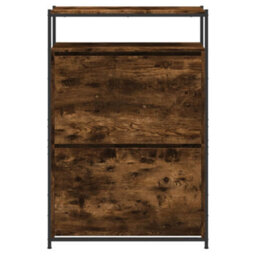 Walplus Shoe Cabinet Smoked Oak 75X34X112 Engineered Wood - thumbnail 5