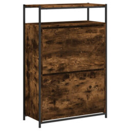 Walplus Shoe Cabinet Smoked Oak 75X34X112 Engineered Wood - thumbnail 4