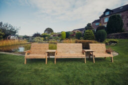 Churnet Valley Garden Furniture Ltd Valley 7 Seat Set 1X3B 2 X 2B Straight Tray - thumbnail 5