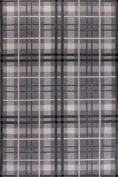 Tartan Grey Chequered Tartan Easy To Clean Rug For Dining Room-80Cm X 300Cm (Runner) - thumbnail 8