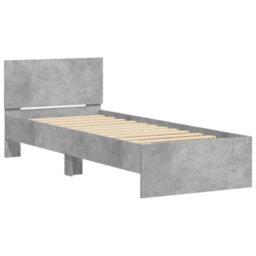 Walplus Engineered Wood Bed Frame With Headboard Rgb Led Lights And Slatted Base For Bedroom - thumbnail 3