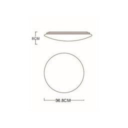 Luminosa Lighting Luminosa Pierre Integrated Led Semi Flush Ceiling Light White Led 3000K - thumbnail 3