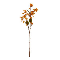 Hill Interiors Vernicia Fordii Artificial Flower Spray Yellow (One Size) - thumbnail 2