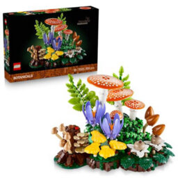 Lego Botanicals Woodland Mushrooms - Artificial Plants Set For Adults - Incl. A Toadstool & Faux Flowers Living Room Or Bedroom