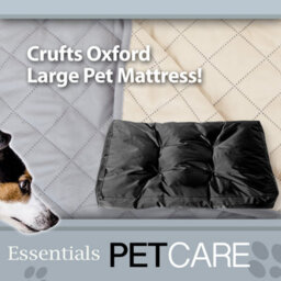 Crufts- Oxford Pet Mattress Pet Bed Large (Black) 91X68X10Cm. - thumbnail 2