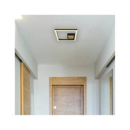 Luminosa Lighting Luminosa Beatrix Integrated Led Semi Flush Ceiling Light Matt Black Square Led 3000K - thumbnail 6
